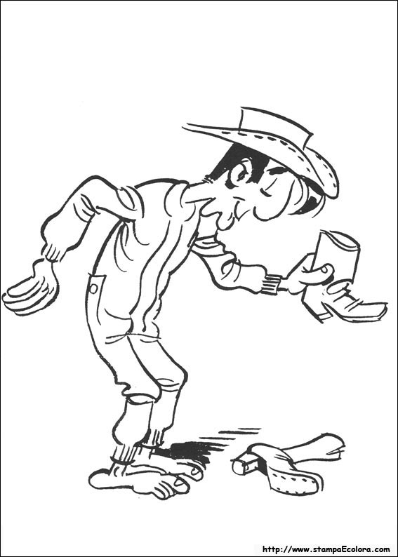 Disegni Lucky Luke